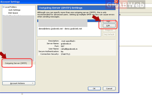 smtp edit