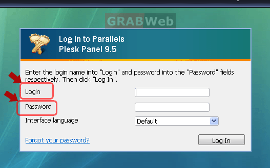 email password