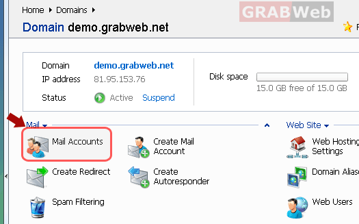 Mail account