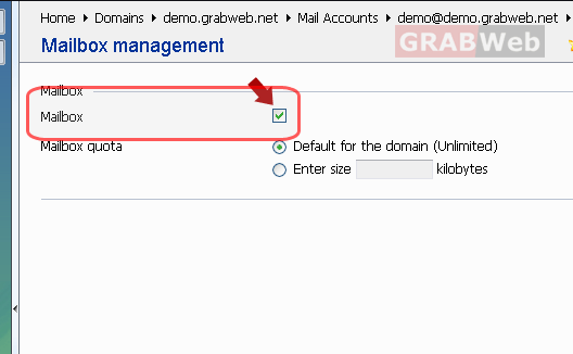 Deactivate mailbox