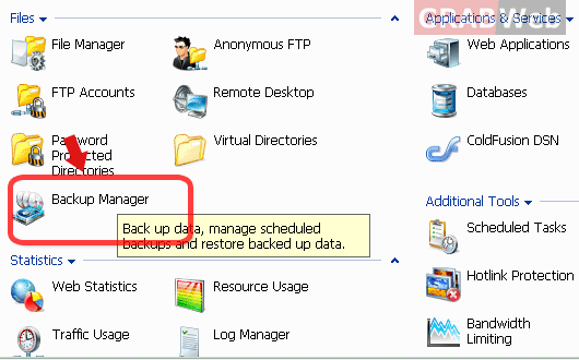 backup manager