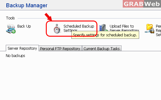 schedules backup