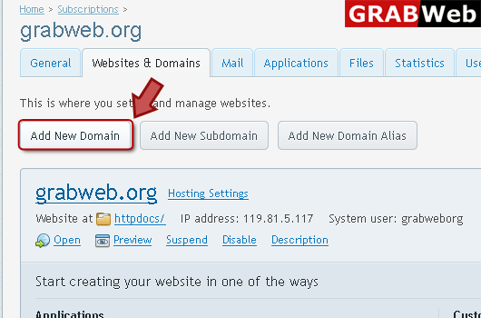 add domain