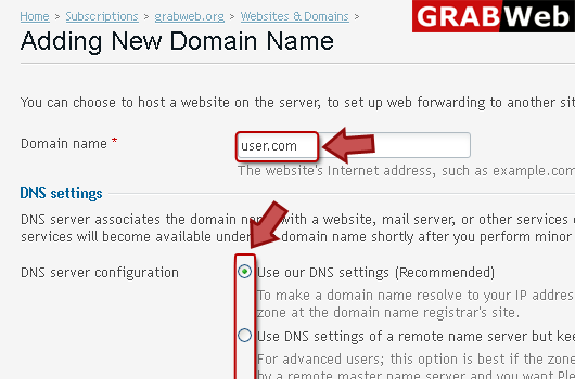 add domain